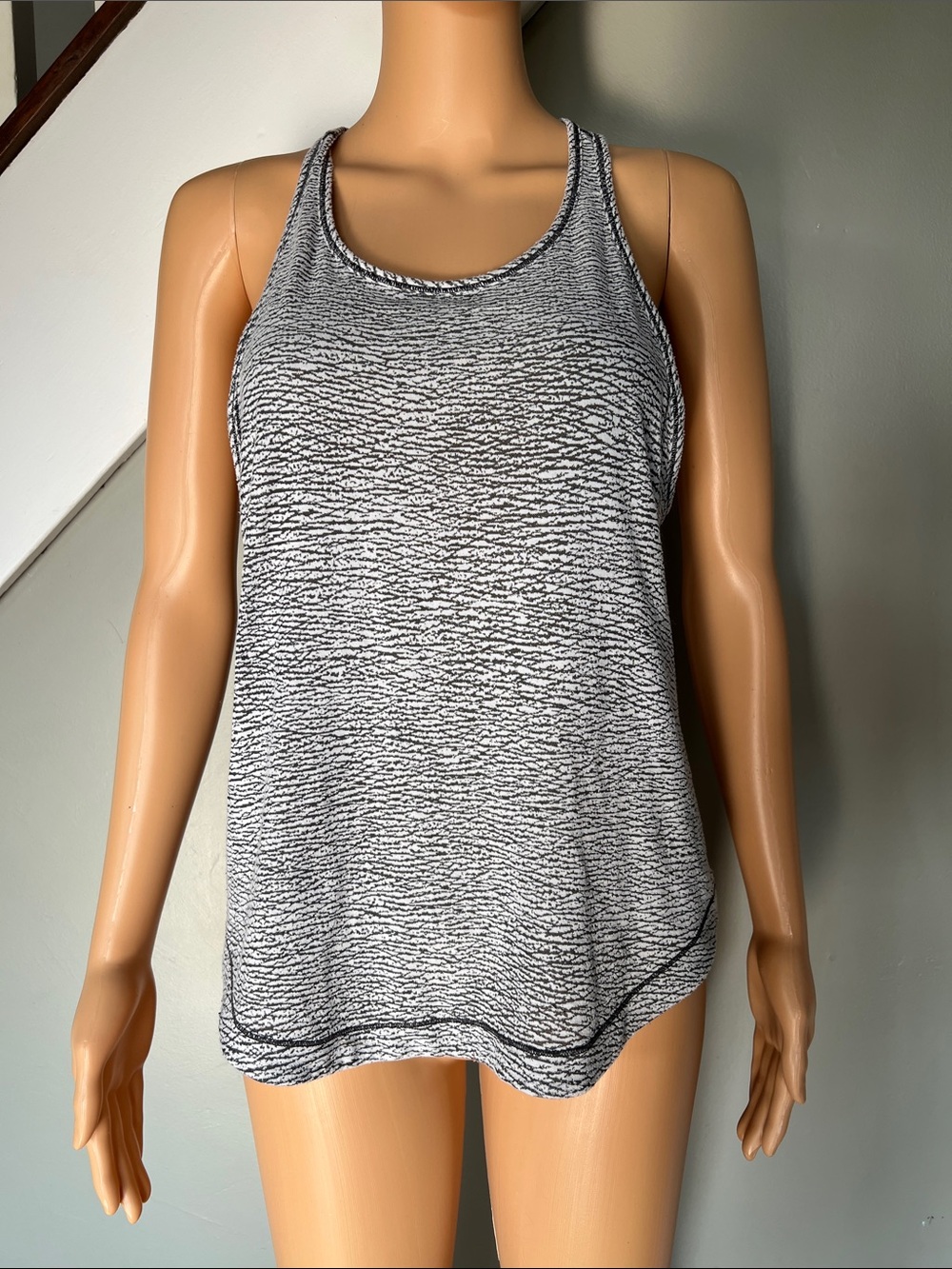 Lululemon Gray Textured Racerback Tank Top